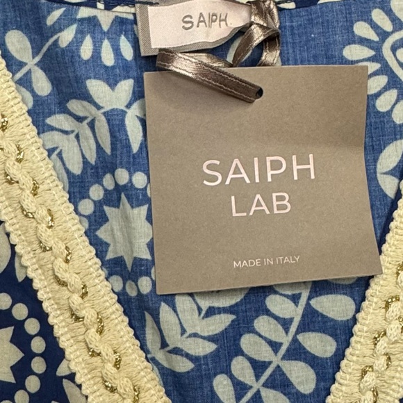 SAIPH LAB white and blue dress size M - Picture 4 of 13